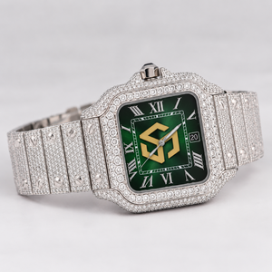 Luxury Stainless Steel Moissanite Diamond Iced Out <b>Watch</b> Men Women Fashion Wristwatch - Product Image 2