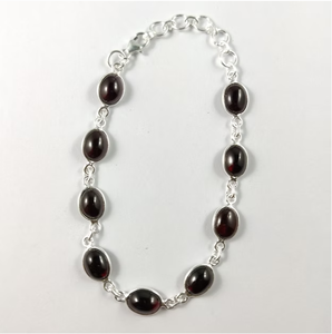 Trendy Black Onyx Crafted 925 Sterling Silver Bohemian Chain & Link <b>Bracelet</b> Gift Jewelry Accessory for Unisex - Product Image 3