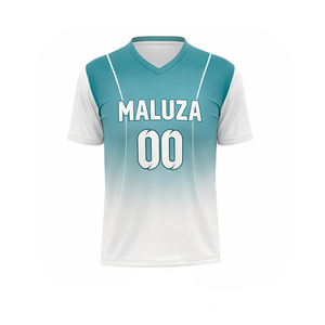 Maillot de baseball personnalisé de haute qualité, uniforme d'équipe par sublimation, t-shirt de sport respirant à dégradé avec logo, nom et numéro - Product Image 1