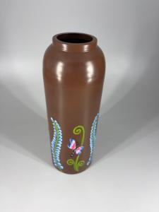 Decorative Modern Luxury Metal Flower Vase Hand Painted Floral <b>Butterfly</b> Medium <b>Table</b> Centerpiece Home Wedding Hotel Restaurant - Product Image 3