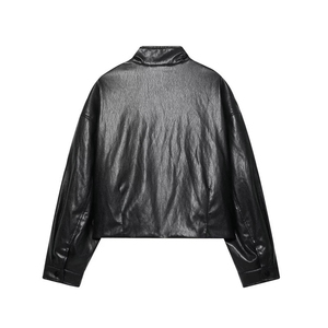 CLASSIC INVENTORS Nueva Chaqueta Bomber de Cuero Genuino para Hombre, Forro de Sherpa, Cierre de Cremallera, Impermeable, Transpirable y Resistente al Viento - Product Image 2