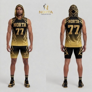 Fully Sublimated 7on7 Flag Football Uniforms Custom <b>Compression</b> 7v7 Jerseys Shorts Breathable Moisture - Product Image 4