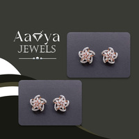 Anting Berlian Buatan Laboratorium Bersertifikat HRD Mewah Emas Padat 14K untuk Wanita, Cocok untuk Semua Acara, Beli Langsung dari Supplier India Terpercaya