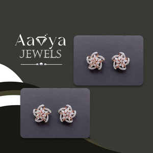 Pendientes de Diamantes Cultivados en Laboratorio, Certificados por HRD, Oro Sólido de 14K de Lujo para Mujer, para Usar en Todas las Ocasiones, Compre Directamente a un Proveedor Indio de Confianza - Product Image 1