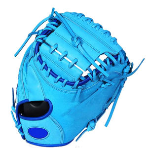Nouveauté : Gants de baseball pour receveur en cuir de qualité supérieure, imperméables, à doigts complets, respirants, pour droitier, avec fermeture auto-agrippante - Product Image 4