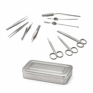 Juego de 92 Instrumentos Básicos para Cirugía Menor con Caja de Esterilización de Acero Inoxidable, Instrumentos Quirúrgicos con Certificación CE - Product Image 1