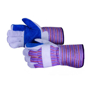 Guantes de Trabajo Reforzados de Piel de Vacuno al por Mayor, Suaves y Cómodos, Protección para las Manos, Guantes para Construcción y Jardinería - Product Image 4