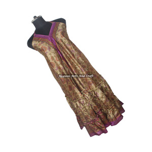 New Arrivals V Neck <b>Dress</b> Elegant Casual Women Long <b>Dress</b> <b>Custom</b> Sleeveless Vintage Print Sari Beach Summer <b>Dress</b> Wholesale - Product Image 4