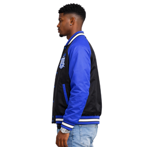 Chaqueta Bomber Negra Phi Beta Sigma con Forro Personalizado, Ropa de Fraternidad Griega con Diseño Clásico, Comodidad Premium y Ajuste Elegante - Product Image 3