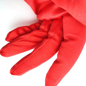 Guantes Elegantes de Satén para Novia, Accesorios de Boda Multicolores, Blancos, Negros, Rojos, para Vestido de Fiesta - Product Image 5