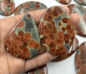 Cabujón de Obsidiana Natural en Forma de Cacahuete, Precio al por Mayor, para la Fabricación de Joyas, Cabujón de Obsidiana en Forma de Cacahuete de Alta Calidad - Product Image 3