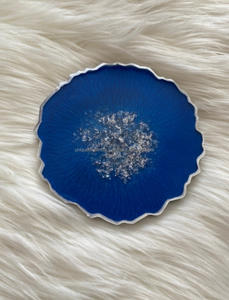 Juego al por mayor de 4 posavasos de resina hechos a mano diseño de taza y flor moldeada para comidas sofisticadas y entretenimiento para regalos - Product Image 6