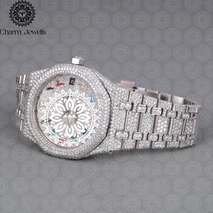 Reloj de Acero Inoxidable para Hombre Charm Jewells, Caja de 40 mm con Detalles de Diamantes, Analógico, de Lujo, con Movimiento Mecánico, 10 Bar - Product Image 1