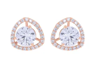Pendientes de Diamantes Cultivados en Laboratorio con Certificación IGI de 4.69 Quilates, Redondos, en Oro Blanco de 14k - Product Image 2