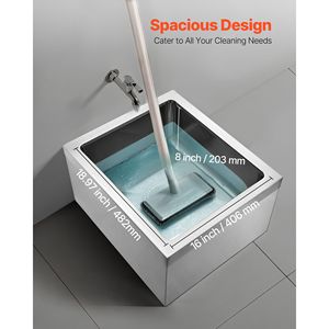 Supporto a parete a X in acciaio inox 304 per lavabo, 22 x 19 x 12 cm, con filtro 3 in 1 per lavelli da bagno - Product Image 2
