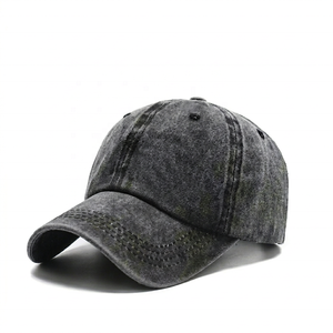 Gorra de Béisbol de Algodón de 6 Paneles, Estilo Vintage, Lavada al Ácido, Bordada Personalizada, Sin Estructura, para Uso Casual - Product Image 3