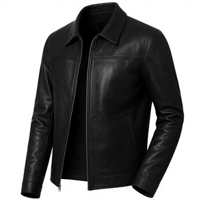 Achetez en ligne Veste en toile 100% cuir véritable Couleur personnalisée Accessoires de mode Style sportif unisexe Qualité supérieure pour motard - Product Image 6