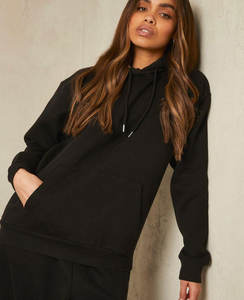 Custom Streetwear <b>Hoodie</b> Woven <b>Blanket</b> Women's Fall Clothing <b>Plus</b> <b>Size</b> Casual Solid Knitted Hoodies for Woman - Product Image 3