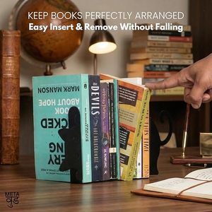 Cute Cat Shape Metal <b>Bookends</b> For Book Storage Holder Standing Type Decorative Organizer - Product Image 6