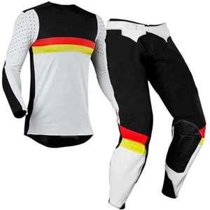 Conjunto de Motocross Personalizado para Hombre, Manga Larga, Azul, Negro y Verde, Sublimado, de Secado Rápido, Poliéster, para Carreras, Adulto, Todas las Temporadas - Product Image 4