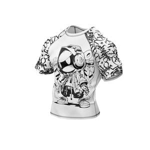 เสื้อรัดกล้ามเนื้อสำหรับกีฬา MMA แบบ Grappling ออกแบบลายพิมพ์เองได้ด้วยเทคนิค Sublimation เสื้อ Bjj Rashguard พิมพ์ลายตามสั่งสำหรับผู้ชาย OEM แบบยาว - Product Image 6