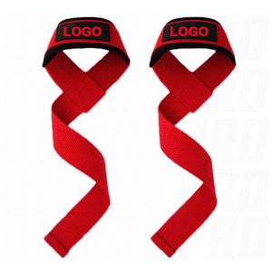 Sangles de musculation en coton premium avec logo personnalisé, réglables, haute élasticité, unisexes, pour le soutien des poignets en salle de sport - Product Image 4