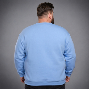 Sweat-shirt imprimé personnalisé grande taille à manches longues pour homme – Pull en molleton French Terry pour l'hiver - Product Image 2