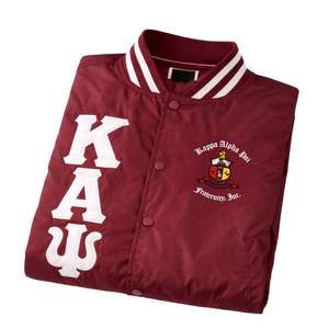 Chaqueta de Béisbol Kappa Alpha Psi, Ropa de Fraternidad Griega Krimson con Diseño Clásico, Comodidad Premium y Estilo Atlético - Product Image 6