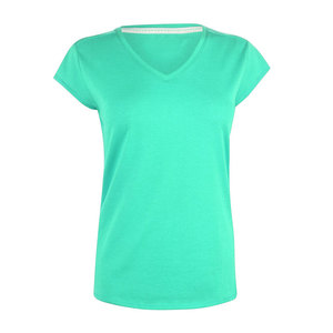 เสื้อยืดผู้หญิงแบบใหม่ ตัดเย็บอย่างดี รับทำโลโก้/สีตามสั่ง ผ้าไม่ยับ ระบายอากาศได้ดี คุณภาพพรีเมียม ราคาขายส่ง - Product Image 1