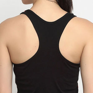 Camiseta sin mangas con cuello redondo hecha de poliéster para mujer / Camiseta sin mangas para mujer para uso en la playa y para nadar. - Product Image 6