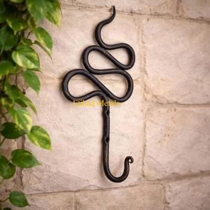 Hand Forged Wall <b>Hook</b> Handcrafted Rustic Wall <b>Hook</b> Decorative Hanging <b>Hook</b> for Home & <b>Kitchen</b> - Product Image 2