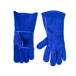 Gant de soudage en cuir de vachette et peau de daim, anti-abrasion, résistant à la chaleur et au feu, haute qualité, échantillon gratuit, vente en gros - Product Image 5
