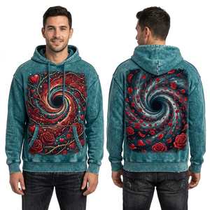 Sleeveless Pixel Art Heart Hoodie Men Muscle Fit Cut Off Sweatshirt Custom Y2K Gamer Graphic Vest <b>Distressed</b> Streetwear <b>Top</b> - Product Image 2