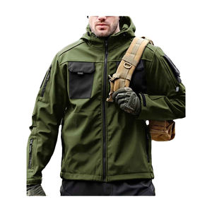 Chaqueta Táctica para Hombre 2026, Estilo Militar, Múltiples Bolsillos con Cremallera, Parches de Velcro en los Brazos, Puños Ajustables, Resistente al Viento - Product Image 3
