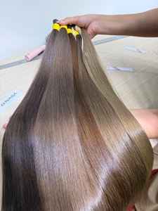 Cabello Humano Vietnamita Virgen de Alta Calidad, Modelo Andy de Nasa Hair, Cabello Liso Natural a Granel, Longitud Completa 40cm/80cm, 300g, Sin Procesar - Product Image 3