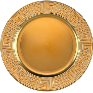 Round Metal Charger Plate Solid Minimalist Design Dinnerware Table Setting Dish - Product Image 6