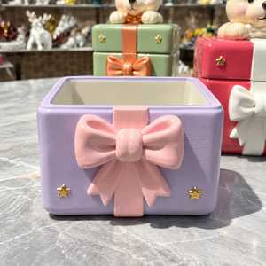 Decorative Gift <b>Box</b> Storage Jar Cute Bear Unicorn Elephant Animal Shaped Ceramic Canister Candy Container Trinket Organizer <b>Kids</b> - Product Image 4
