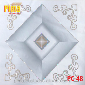 แผ่นฝ้าเพดานพีวีซีเคลือบเงาแบบแผงขนาด 24x24 นิ้ว กันน้ำ สำหรับห้องน้ำ - Product Image 3