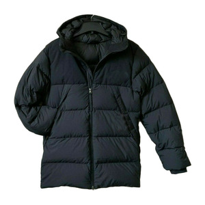 Chaqueta Acolchada Negra con Capucha para Hombre, Abrigo Casual de Invierno Cálido y Grueso de Poliéster con Cierre de Cremallera para Exteriores - Product Image 6