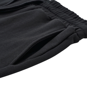 Shorts en molleton pour hommes, taille élastique, cordon de serrage, poches latérales, coupe décontractée, ourlet ouvert, personnalisable, vente en gros, fabricant OEM, fournisseur X - Product Image 6