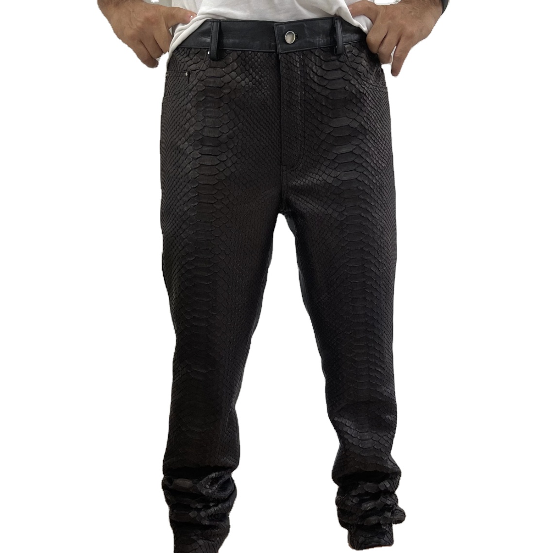 Wholesale Snake Print Jeans Slim Fit Waxed Denim | Alibaba.com