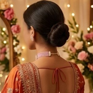 Parure de bijoux vintage en cristal rose et diamant, plaqué or rose, motif floral classique, pour fête, mariage, cadeau, pierre principale en platine - Product Image 4