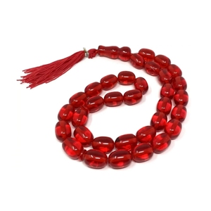 Red Resin Tasbih <b>Angel</b> Prayer Beads Handmade Polished Islamic Rosary Necklace for Home Decor - Product Image 1