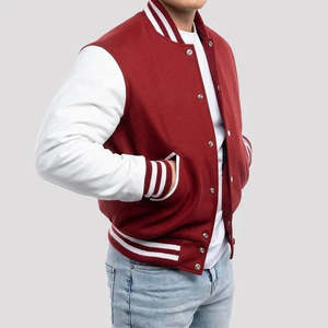 Chaqueta de lana/cuero de alta calidad para hombre, chaqueta varsity de béisbol personalizada OEM, chaqueta varsity de nuevo diseño para hombre - Product Image 2