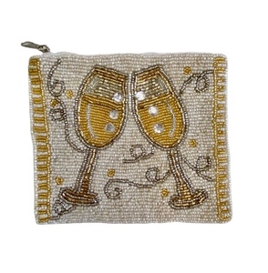 Travail manuel Multi Couleur Perlé W Coeur En Forme De Conception Broderie Coin Pouch Premium Designer Et Dernière Cuteness Unique Pour Fille - Product Image 4
