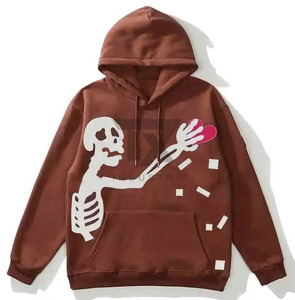 Sweats à capuche personnalisés avec impression en relief pour hommes et femmes, en coton mélangé doux, imprimés, vente en gros à prix avantageux - Product Image 5