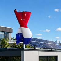 Aerogenerador de Eje Vertical Tipo V de 2KW, 3KW, 5KW, Bajo Ruido, Generador Eólico Maglev para Sistema de Energía Híbrido Comercial