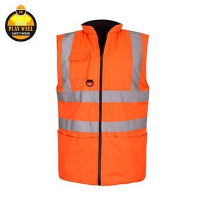 Chaleco de Alta Visibilidad para Hombre, Colores Personalizados con Logotipo, Transpirable, de Alta Calidad, Ropa de Trabajo de Seguridad - Product Image 3