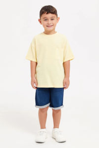 เสื้อยืดเด็กคอลเลคชั่นออร์แกนิคคอตตอนมากกว่า 60 สี เสื้อผ้าเด็กคุณภาพสูงสำหรับฤดูร้อน เสื้อยืดโอเวอร์ไซส์สำหรับเด็ก - Product Image 2