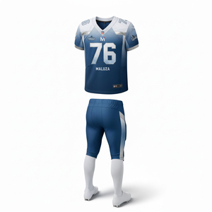 ชุดยูนิฟอร์มอเมริกันฟุตบอลแบบสั่งทำพิเศษ ชุดเสื้อและกางเกงทีมแบบซับลิเมชั่นเต็มตัว ผ้าตาข่ายระบายอากาศได้ดี ทนทาน เหมาะสำหรับการฝึกซ้อม - Product Image 3